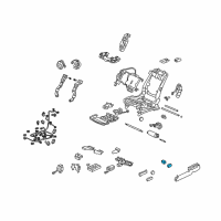 OEM 2011 Acura RL Switch Assembly, Driver Side Lumbar Support (Premium Black) Diagram - 81651-SJA-A01ZD