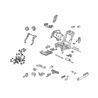 OEM 2011 Acura RL Switch Assembly, Driver Side (8Way) Diagram - 81653-SJA-A02