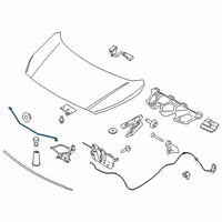 OEM 2019 Ford Transit Connect Support Rod Diagram - KT1Z-16826-B