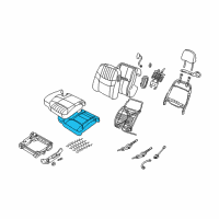 OEM 2003 Chevrolet Monte Carlo Pad Asm, Passenger Seat Cushion Diagram - 12454289