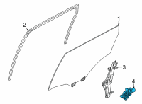 OEM 2021 Nissan Rogue Motor Assy-Regulator, LH Diagram - 80731-6RA0A