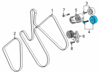 OEM 2020 Chevrolet Silverado 3500 HD Idler Pulley Diagram - 12708716