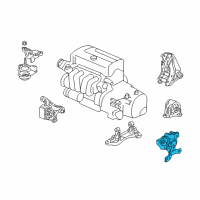 OEM 2005 Acura RSX Rubber Assembly, Transmission Mounting Diagram - 50805-S6M-J01