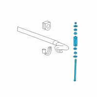 OEM Cadillac Stabilizer Link Diagram - 23237268