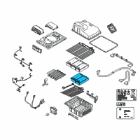 OEM 2017 BMW 740e xDrive Cell Module, High-Voltage Accumulator Diagram - 61-27-8-686-084