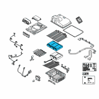 OEM 2017 BMW 740e xDrive Cell Module, High-Voltage Accumulator Diagram - 61-27-8-686-085