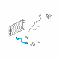 OEM Mercury Upper Hose Diagram - 5L8Z-8260-AC