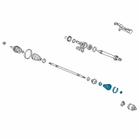 OEM Acura Boot Set, Inboard Diagram - 44017-S3X-010