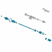 OEM 2006 Acura RSX Driveshaft Assembly, Passenger Side Diagram - 44305-S6M-950