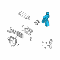 OEM Infiniti Duct Assembly-Air Diagram - 16576-CG00A