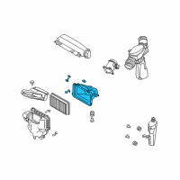 OEM 2005 Infiniti FX35 Air Cleaner Cover Diagram - 16526-AL500