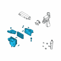 OEM 2008 Infiniti FX35 Air Cleaner Diagram - 16500-CG00A