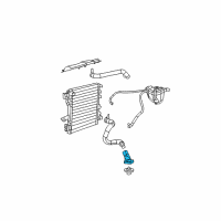 OEM 2010 Jeep Wrangler Nipple-THERMOSTAT Diagram - 4666149AA