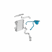 OEM 2008 Jeep Wrangler Bottle-COOLANT Recovery Diagram - 55056542AE