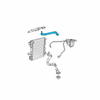 OEM 2010 Jeep Wrangler Hose-Radiator Inlet Diagram - 55057204AB