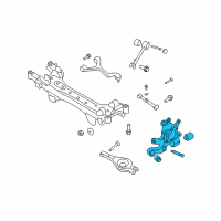 OEM 2008 Hyundai Sonata Carrier Assembly-Rear Axle, LH Diagram - 52710-3K040