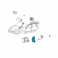 OEM 2005 Lincoln Navigator Side Sensor Diagram - 6L1Z-14B345-BA