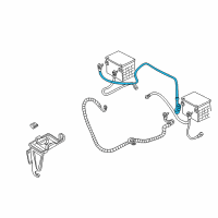 OEM 1996 Chevrolet C1500 Cable Asm, Battery To Battery Positive(87"Long) Diagram - 12157206