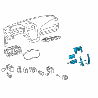 OEM 2012 Lexus ES350 Control Assy, Air Conditioner Diagram - 55900-33C80-E0