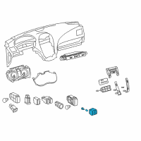 OEM 2005 Lexus SC430 Switch, Outer Mirror Diagram - 84872-30020