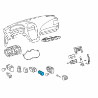 OEM 2013 Lexus IS F Switch, Push Start Diagram - 89611-30025