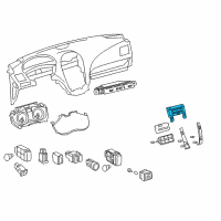 OEM Lexus ES350 Panel Sub-Assy, Air Conditioner Diagram - 55902-33391