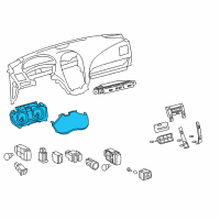 OEM 2007 Lexus ES350 Meter Assy, Combination Diagram - 83800-33B70