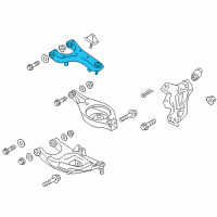 OEM Infiniti QX56 Rear Right Upper Suspension Arm Assembly Diagram - 55501-5ZA0A