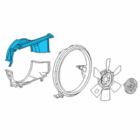 OEM 2019 GMC Savana 2500 Upper Shroud Diagram - 84372589