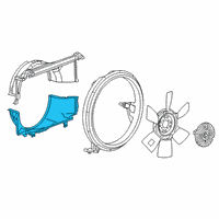 OEM GMC Savana 2500 Lower Shroud Diagram - 84362766