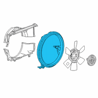 OEM 2020 Chevrolet Express 3500 SHROUD-ENG COOL FAN RR Diagram - 84362765