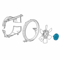 OEM 2020 Chevrolet Express 2500 Clutch Asm-Fan Blade Diagram - 84362767