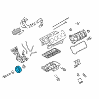 OEM Ford Mustang Pulley Diagram - BR3Z-6312-A