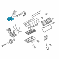 OEM Ford Mustang Oil Cooler Diagram - CR3Z-6A642-B