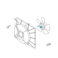 OEM 2010 Chevrolet Aveo Fan Motor Diagram - 93744897