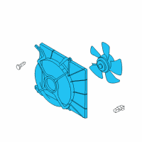 OEM 2009 Chevrolet Aveo Fan Asm, Engine Cooler Diagram - 94567002