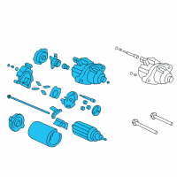 OEM 2007 Honda CR-V Starter Motor Assembly (Sm-71007) (Mitsuba) Diagram - 31200-RZA-A01