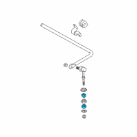 OEM 1996 Toyota Paseo Stabilizer Bar Cushion Diagram - 48817-10020