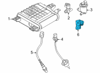 OEM Hyundai Santa Cruz Sensor Assembly-Map Diagram - 39300-2S000