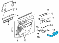 OEM 2022 Acura MDX Armrest Passenger Side (Alluring Ecru) Diagram - 83703-TYA-A11ZA