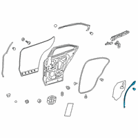 OEM 2020 Lexus UX250h WEATHERSTRIP, RR Doo Diagram - 67873-76030