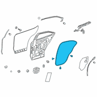 OEM 2020 Lexus UX250h WEATHERSTRIP, RR Doo Diagram - 67871-76020