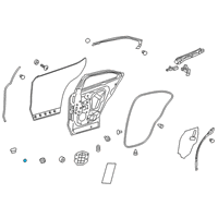 OEM Toyota Prius Door Shell Plug Diagram - 90333-20001