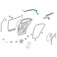 OEM 2021 Lexus UX250h WEATHERSTRIP, RR Doo Diagram - 67887-76020