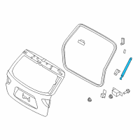 OEM 2012 Hyundai Veracruz Lifter Assembly-Tail Gate Diagram - 81770-3J001