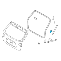 OEM Hyundai Veracruz Bracket Assembly-TAILGATE LIFTER, LH Diagram - 81785-3J000