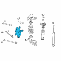 OEM 2017 Lexus IS200t Carrier Sub-Assembly, Rear Diagram - 42304-53020