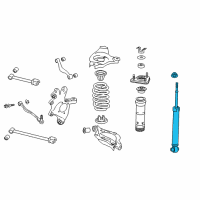 OEM 2014 Lexus IS350 ABSORBER Set, Shock Diagram - 48530-80849
