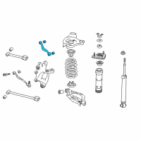 OEM 2016 Lexus IS300 Rear Right Upper Control Arm Assembly Diagram - 48790-30130