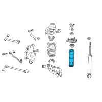 OEM 2021 Lexus IS300 Bumper, RR Spring Diagram - 48341-53070